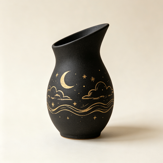 Night Moon Vase