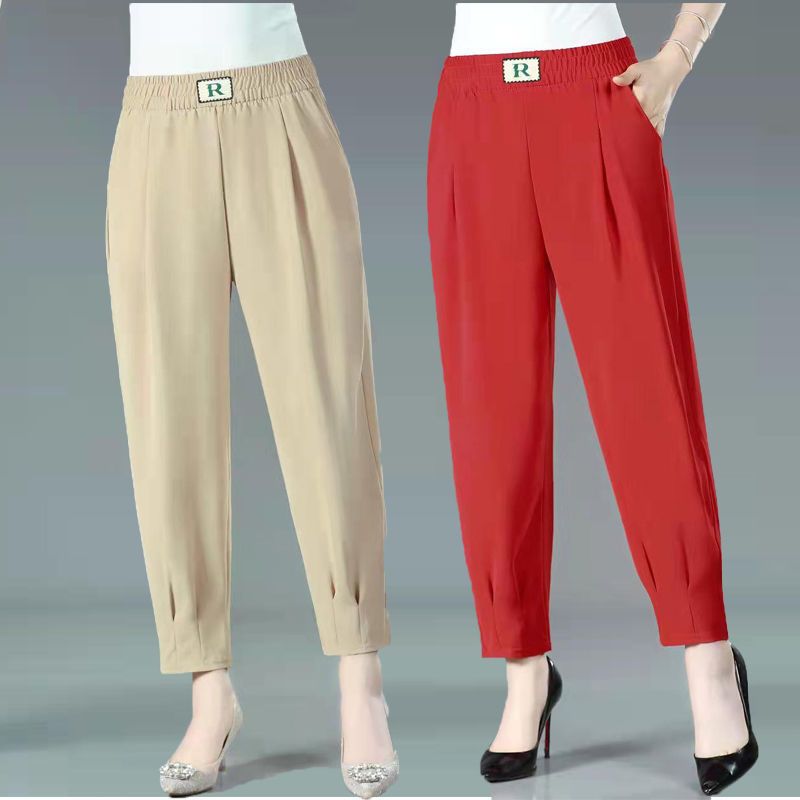 九分天麻絲涼褲