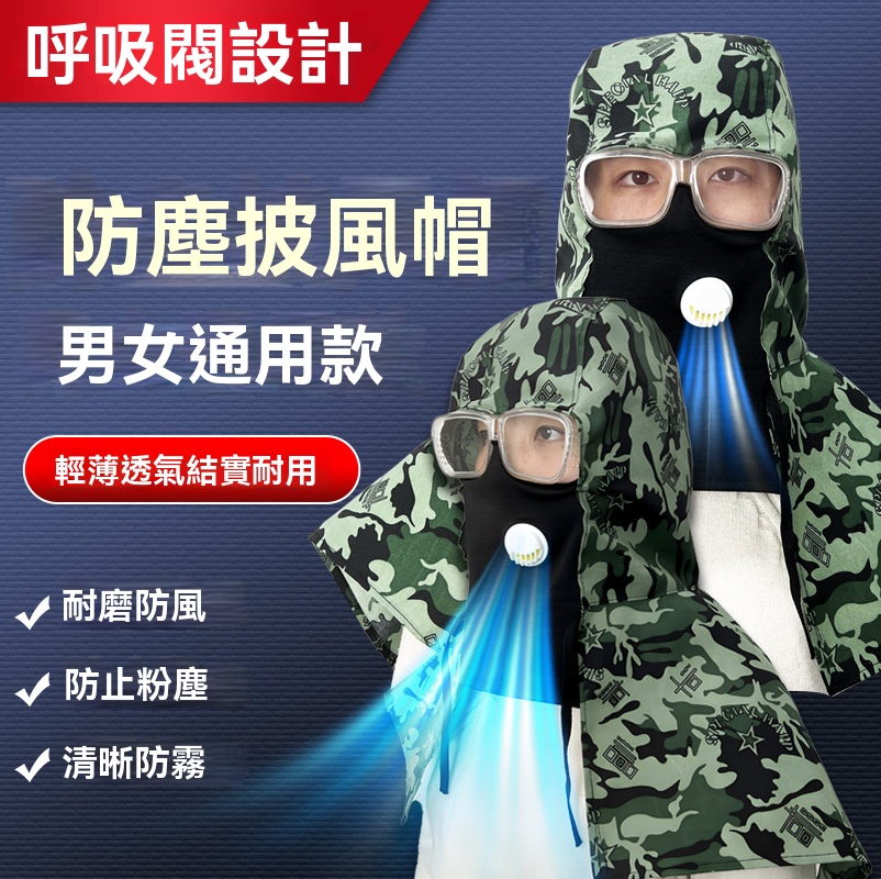 防塵防雨披肩帽