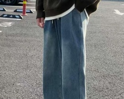 日系水洗牛仔褲