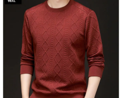 男士加厚針織打底衫