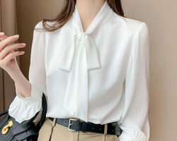 法式蝴蝶結襯衫