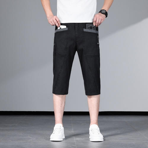 彈力冰絲七分褲