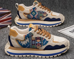 印花刺繡休閒鞋