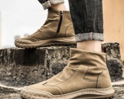 男士高幫工裝鞋