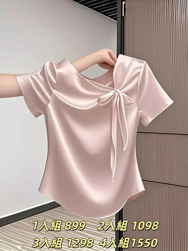 天絲繫帶領短袖