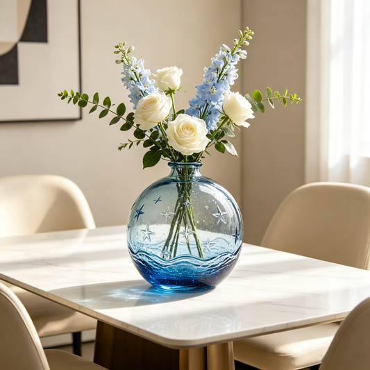 Ocean Star Globe Glass Vase