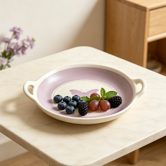 Purple Butterfly Handle Plate