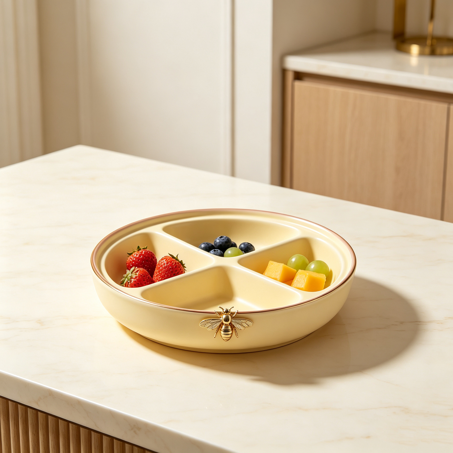 Golden Bee Four Compartment Tray