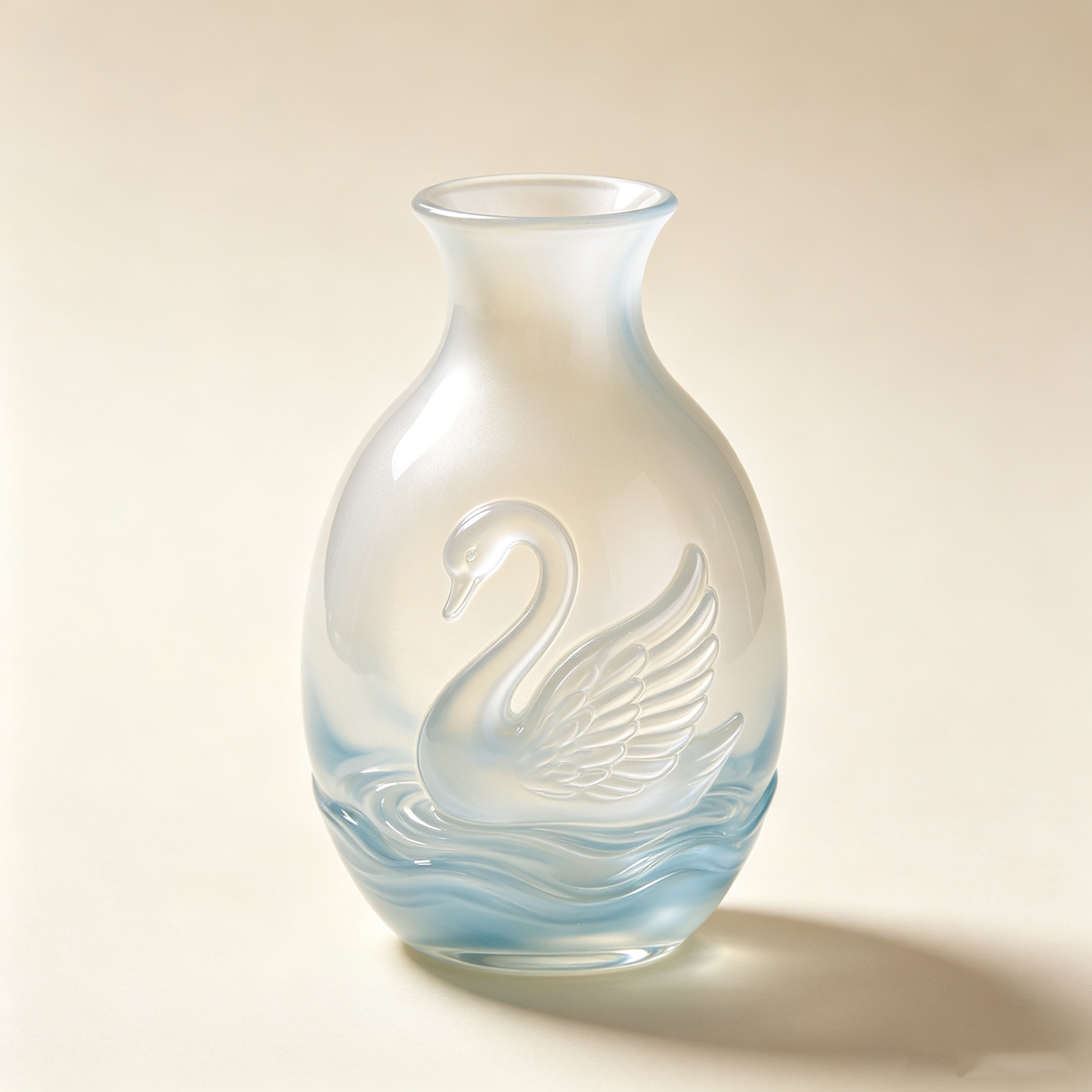 Swan Lake Glass Vase