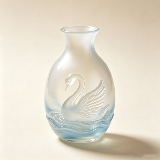Swan Lake Glass Vase