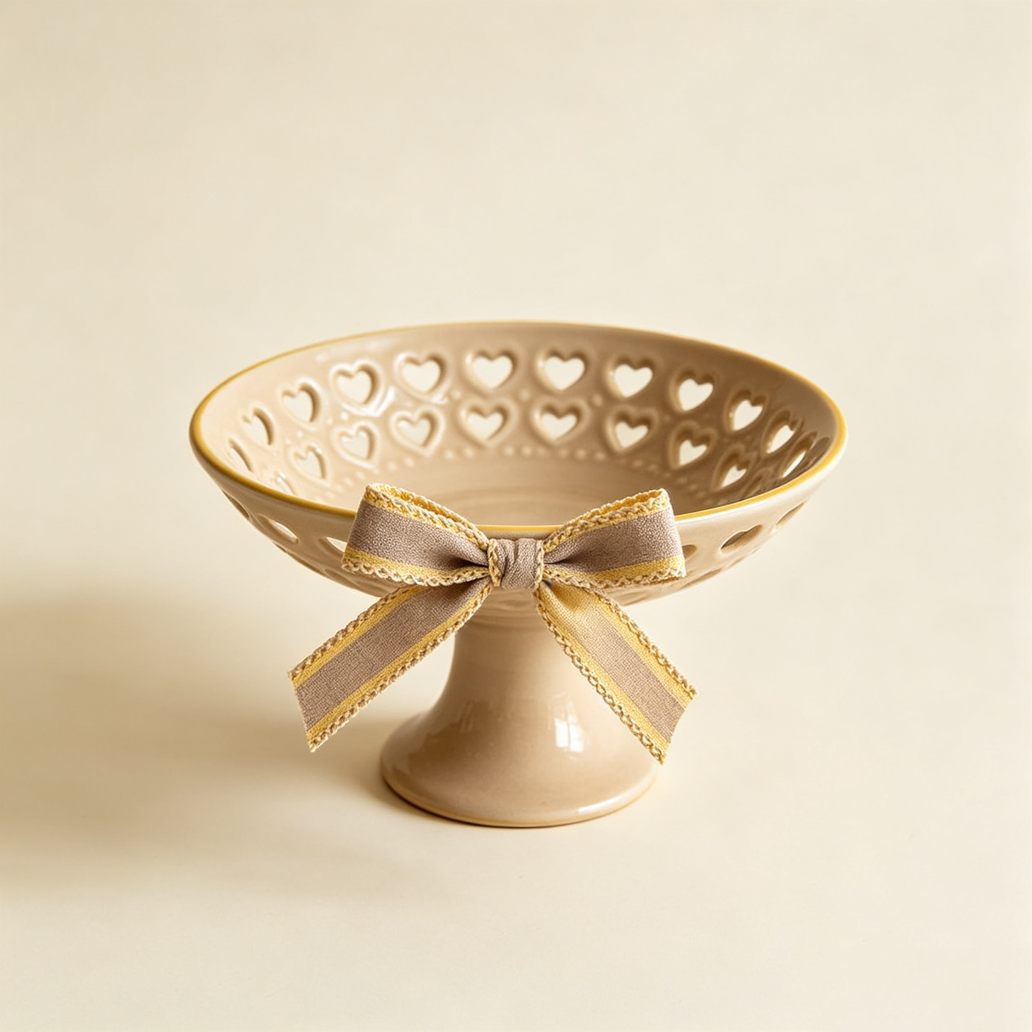 Hollow Heart Pedestal Tray