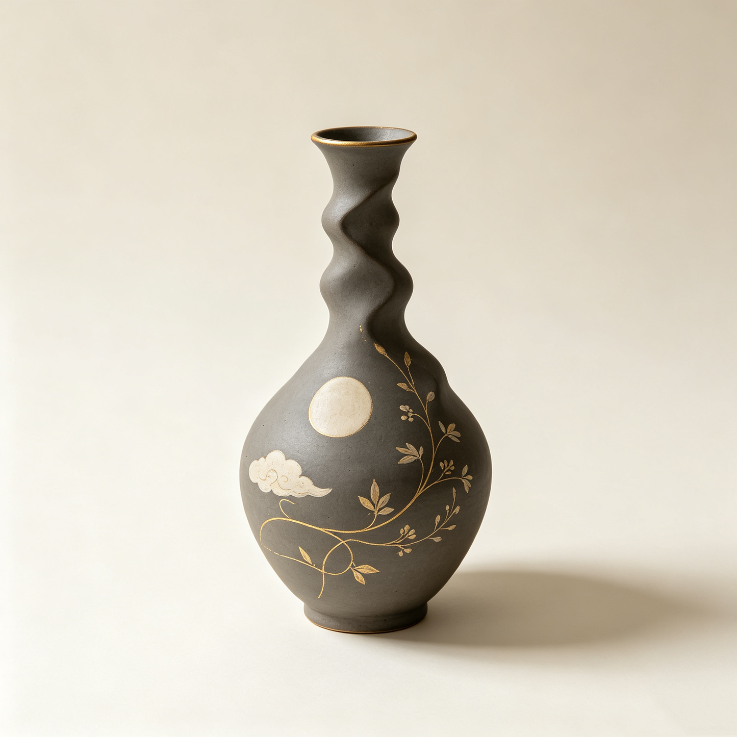 Twisted Moon Cloud Ceramic Vase