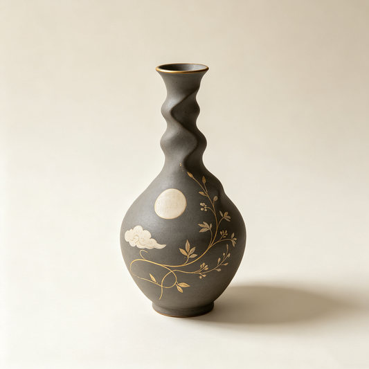 Twisted Moon Cloud Ceramic Vase