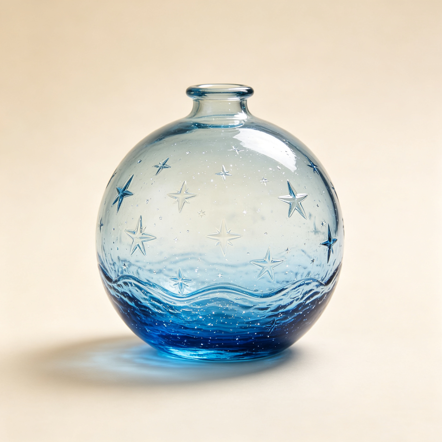 Ocean Star Globe Glass Vase