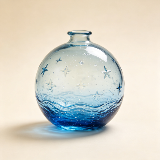 Ocean Star Globe Glass Vase