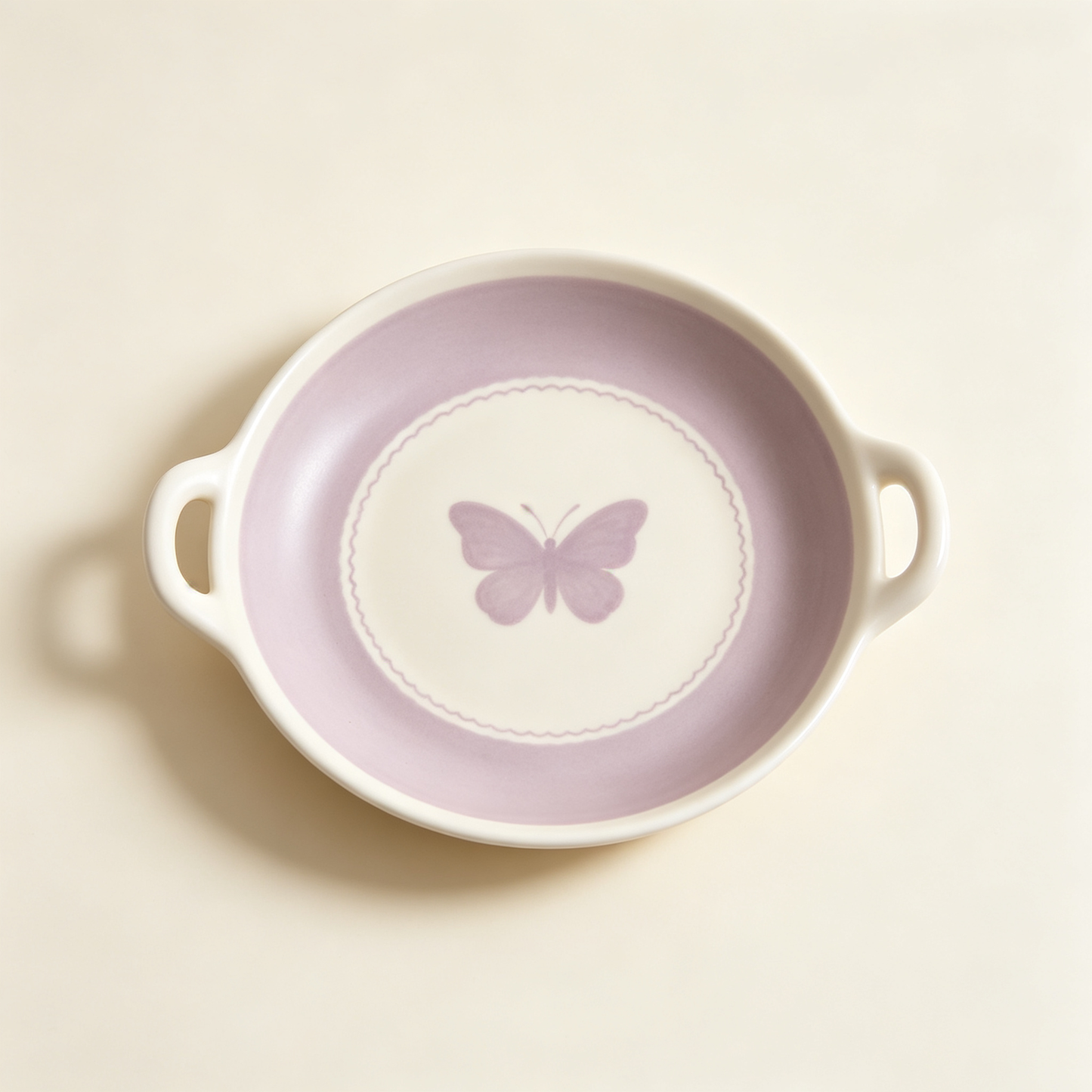 Purple Butterfly Handle Plate