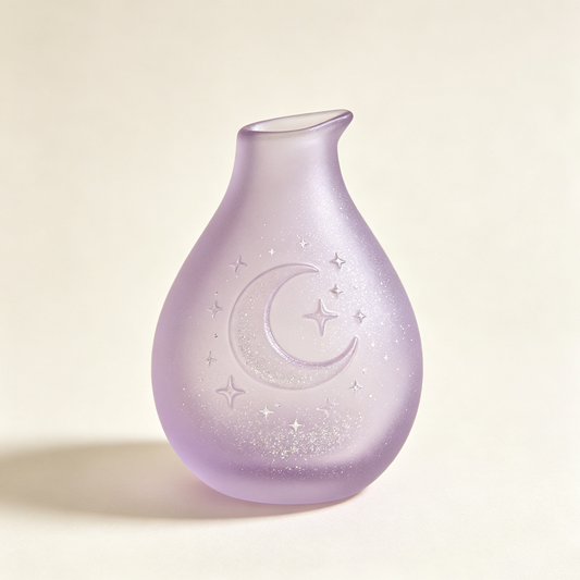 Lavender Moon Glass Vase