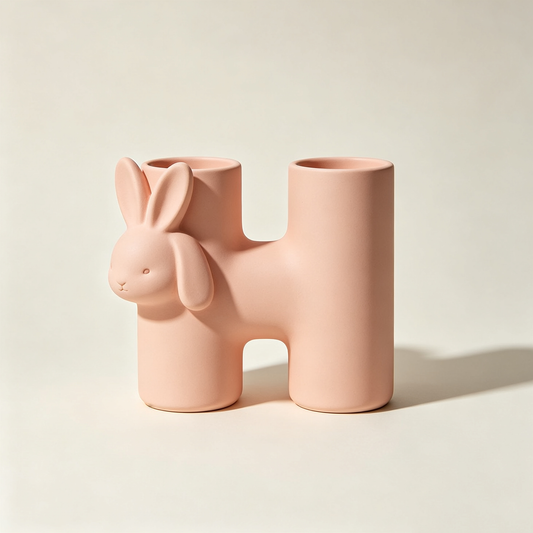 H-Shaped Bunny Vase